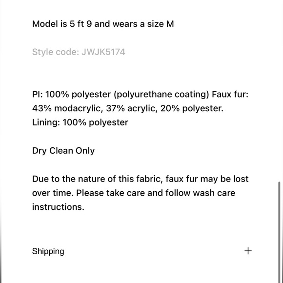 NWT Jaded London Viera Faux Fur and Leather Jacket SMALL - Picture 10 of 10